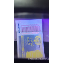 Custom UV Embossing Voice Anti-Counterfeiting Ticket Coupon with Hologram Line